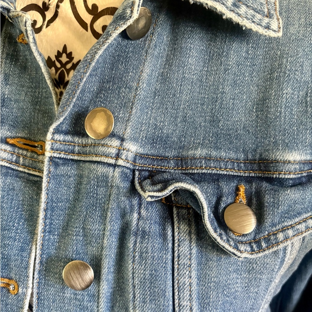 FRAME Le Vintage Denim Blue Jacket - Watham Way - Picture 7 of 12